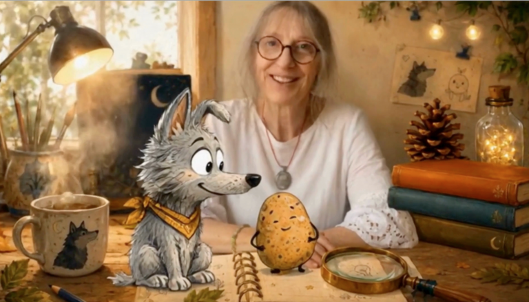 Dans le bureau imaginaire de Loup et Patate